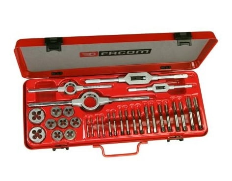 Facom 221.227SJ1 - Cobalt Steel High Performance Tap + Die Set + Case