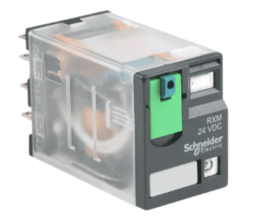 Schneider Electric, 24V dc Coil Non-Latching Relay 4PDT, 8A Switching Current Plug In, 4 Pole