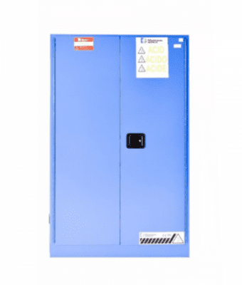 ตู้เก็บสารเคมี สำหรับจัดเก็บสารกัดกร่อนBlue chemical storage cabinet For corrosive liquid