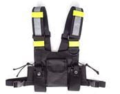 Radio Chest Harness, Universal Radio Carry Case, Tractical Front Pack Pouch Holster Vest Rig Chest Bag Holder for Two Units Radio